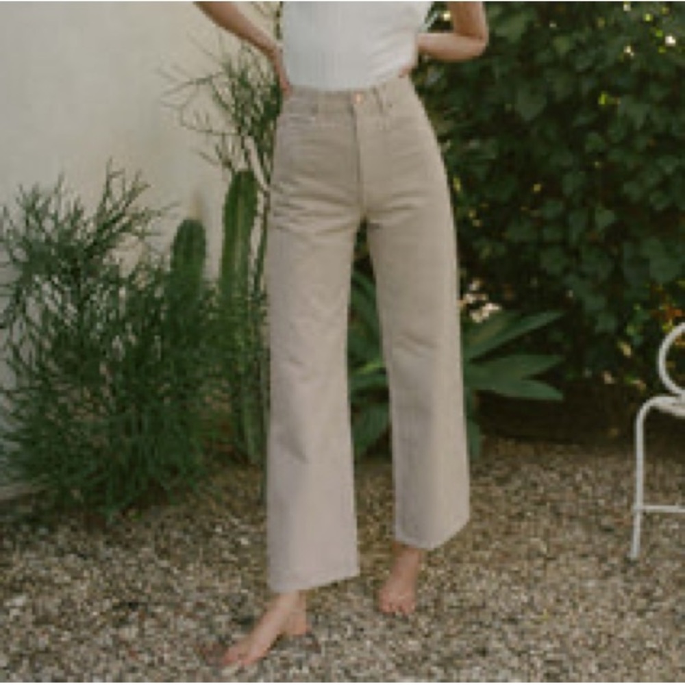 Doen Beige Denim Pants - Tatum Jean